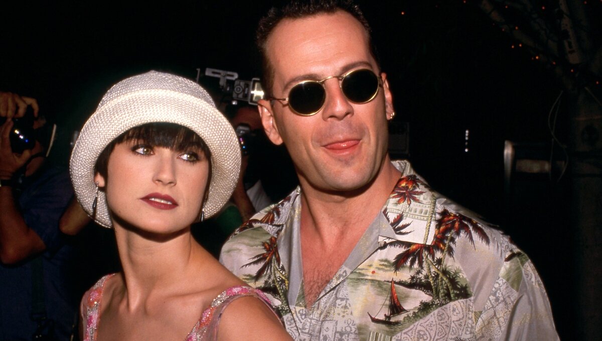 demi moore i bruce willis w młodości