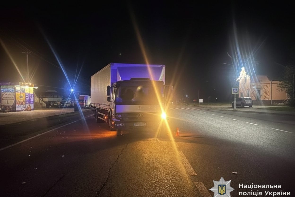 A truck driver hit a pensioner at a crossing in Prykarpattia: police are investigating