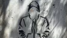 У Криму з'явилися проукраїнські мурали: ССО розповіли про акцію до Дня прапора