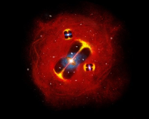 Astronomers have found an incredibly hot gas cluster in the early universe