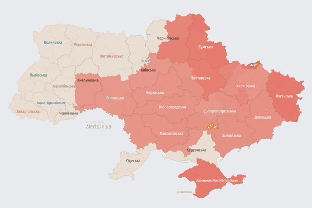 Nocny atak dronów na Ukrainę: prawie 70 maszyn zmierza w stronę Kijowa i innych regionów