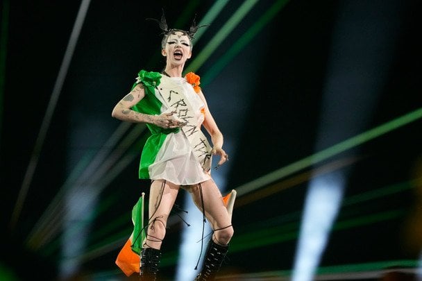 Bambie Thug on the Eurovision stage