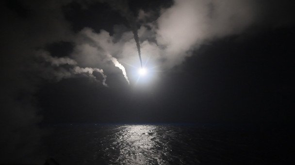 Російські ракети Х-101 в повітрі