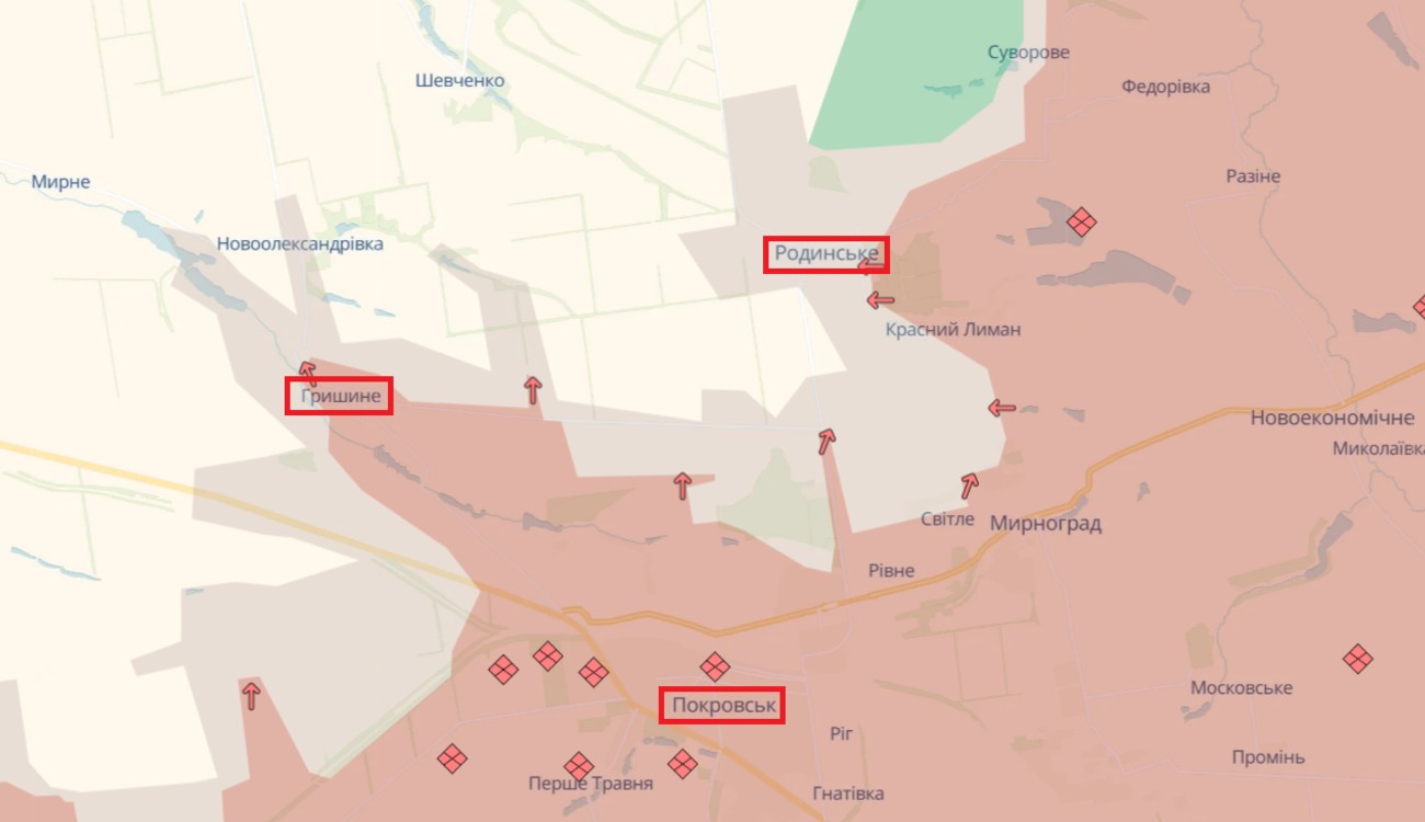 Бої за Покровськ у Гришино