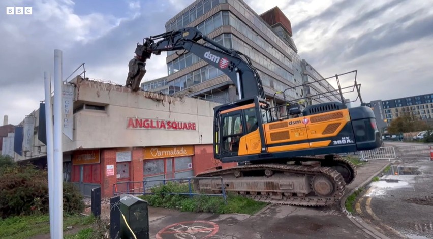 Demolition of Anglia Square has begun: what will appear on the site of the shopping center