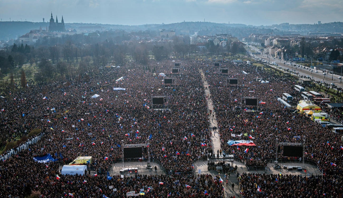 Протест 250 тисяч чехів у Празі