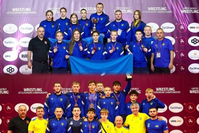 Ukrainian wrestlers won 13 medals at the U17 European Championship