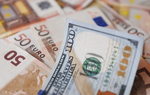 Dollar and euro exchange rates