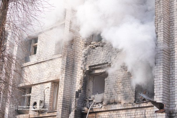 Атака дрона на роддом в Запорожье: пострадали шесть человек