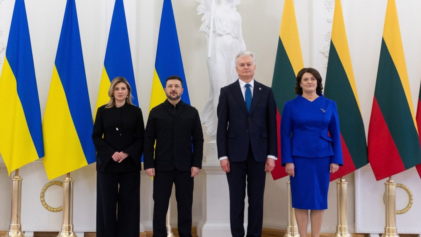 Зеленський на зустрічі у Вільнюсі