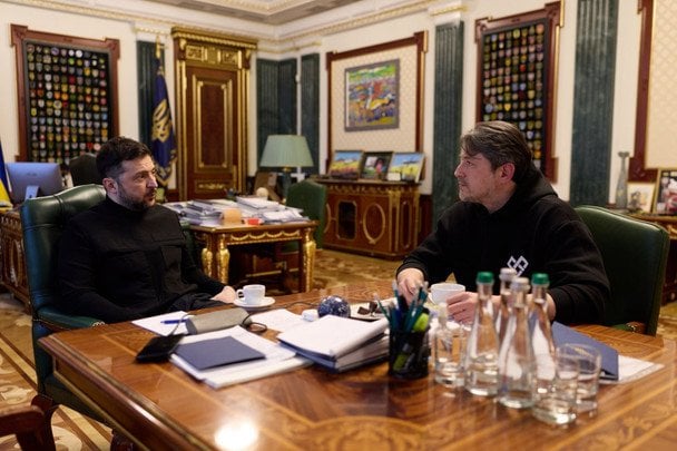 Зеленський і Притула на зустрічі