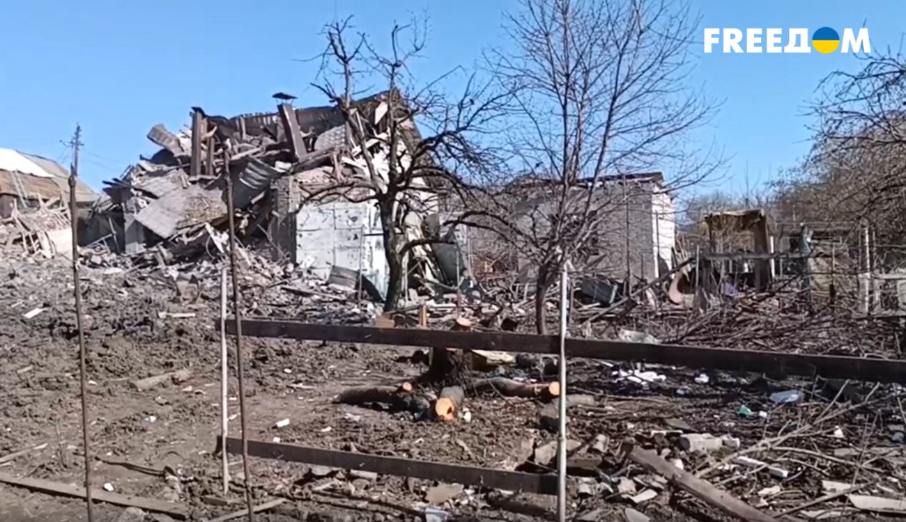 Разрушения домов в Запорожье