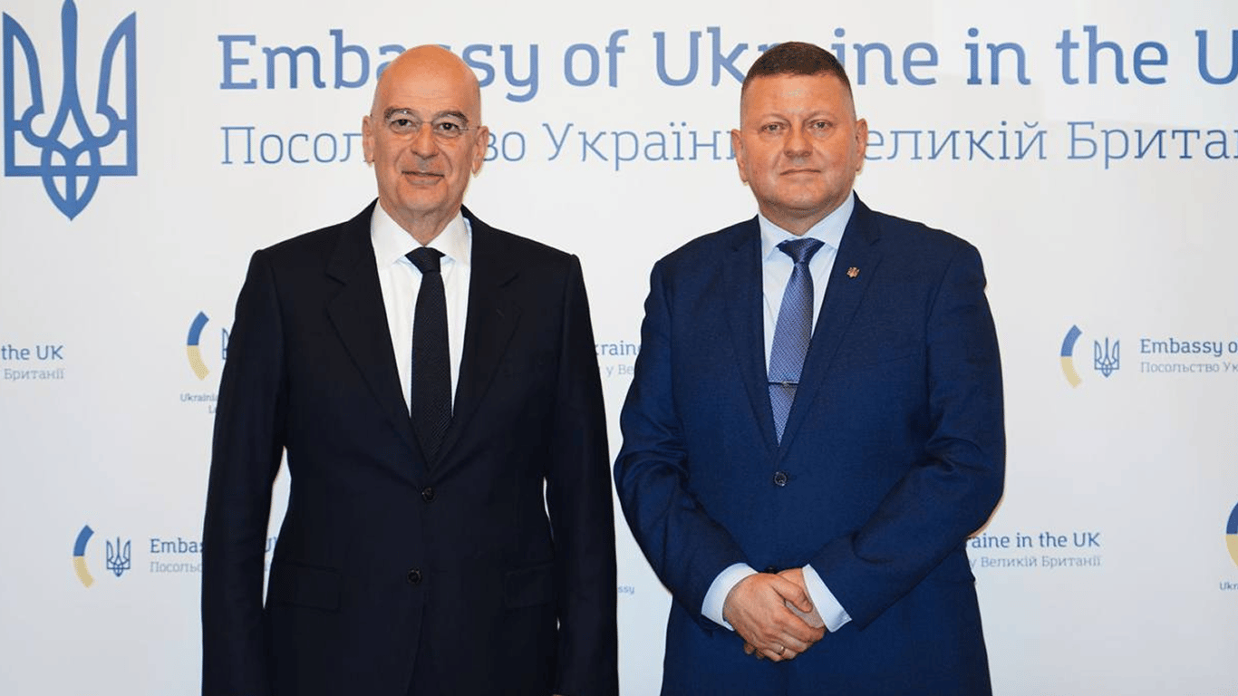 Зустріч Залужного з міністром оборони Греції