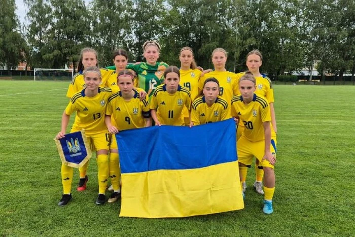 The Ukrainian women's team plays against Croatia