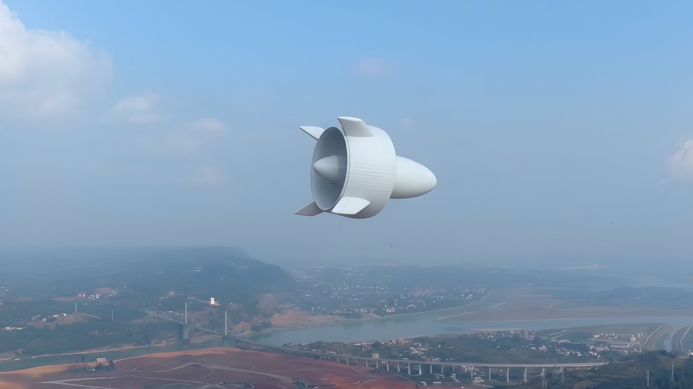 Flying wind power station at 2000 meters