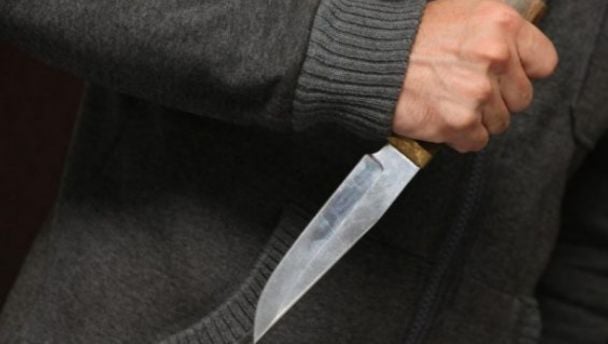 Задержание нападавшего с ножом во Львове