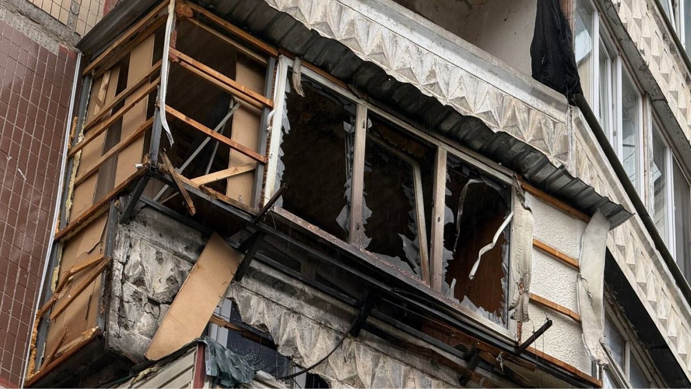 Удар дрона по дому в Одессе