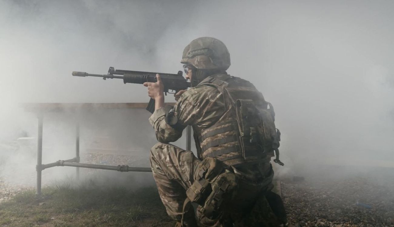 Українські військові на занятті Interflex