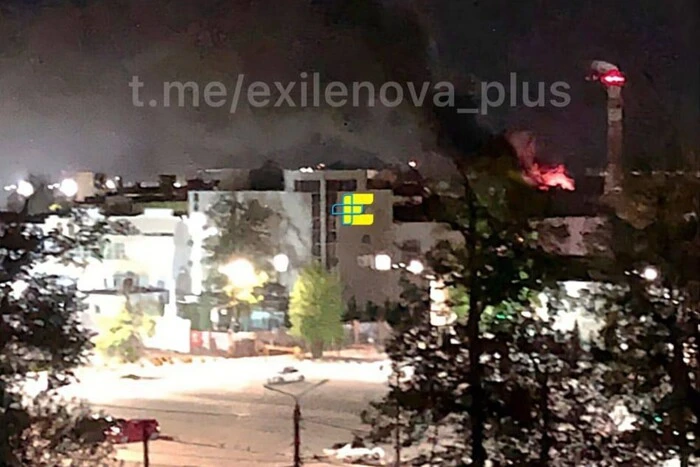 Ammunition manufacturing plant under attack