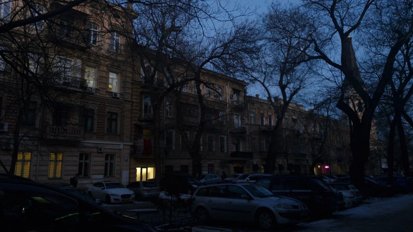 Аварийное отключение света в Одессе