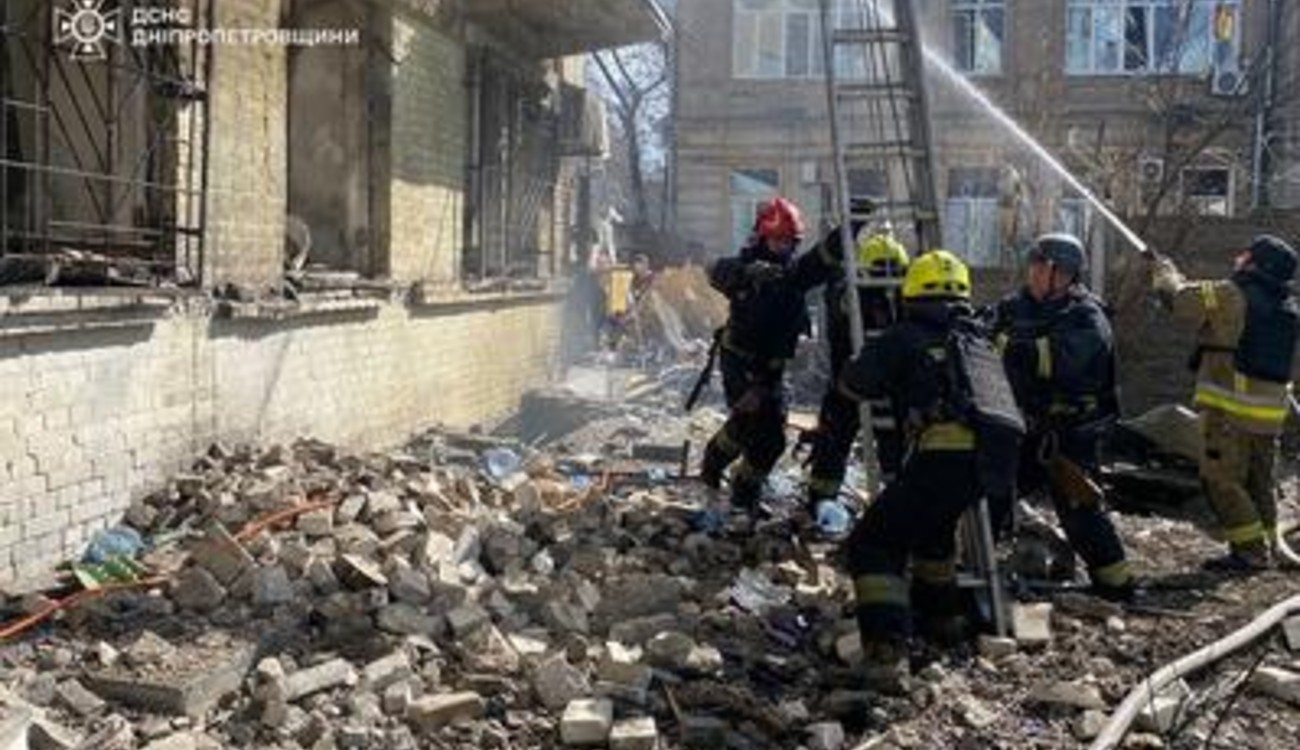 Последствия ночной атаки на Днепр