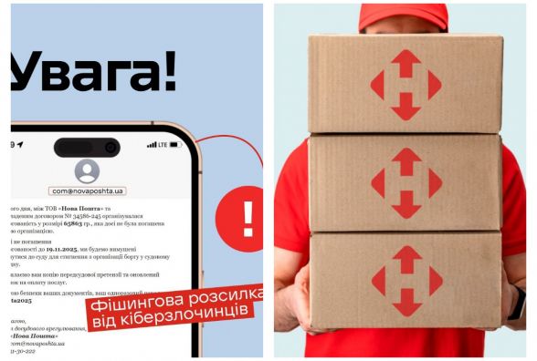 Новая Почта предупредила о массовой фишинговой атаке: как защититься