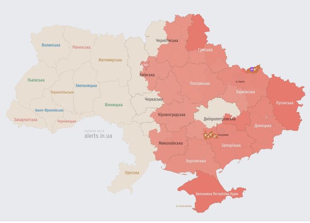 Київ під атакою дронів