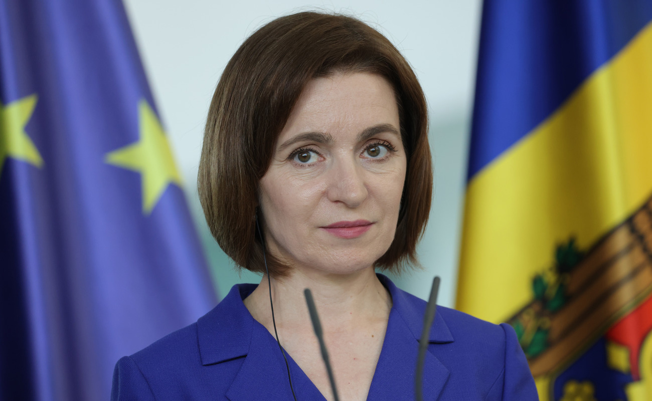 Майя Санду на пресконференції