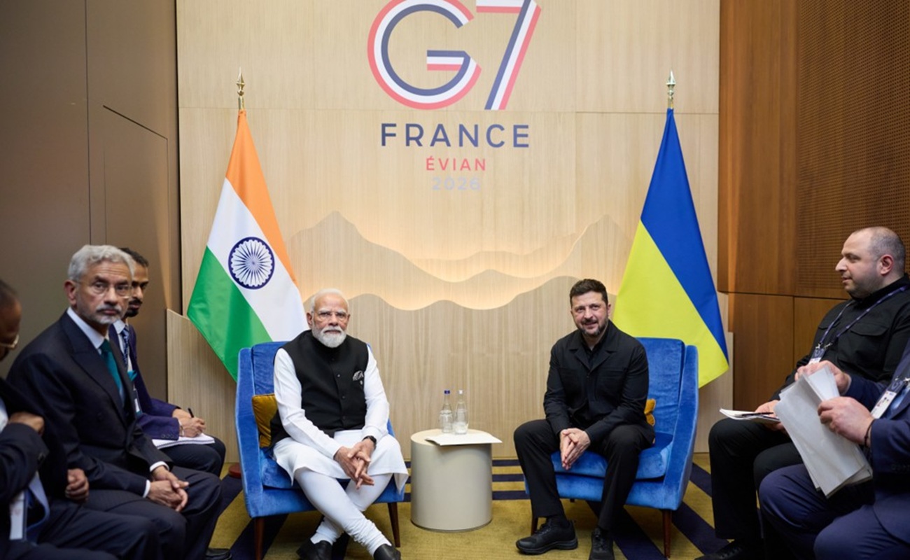 Зустріч Зеленського та Моді на G7