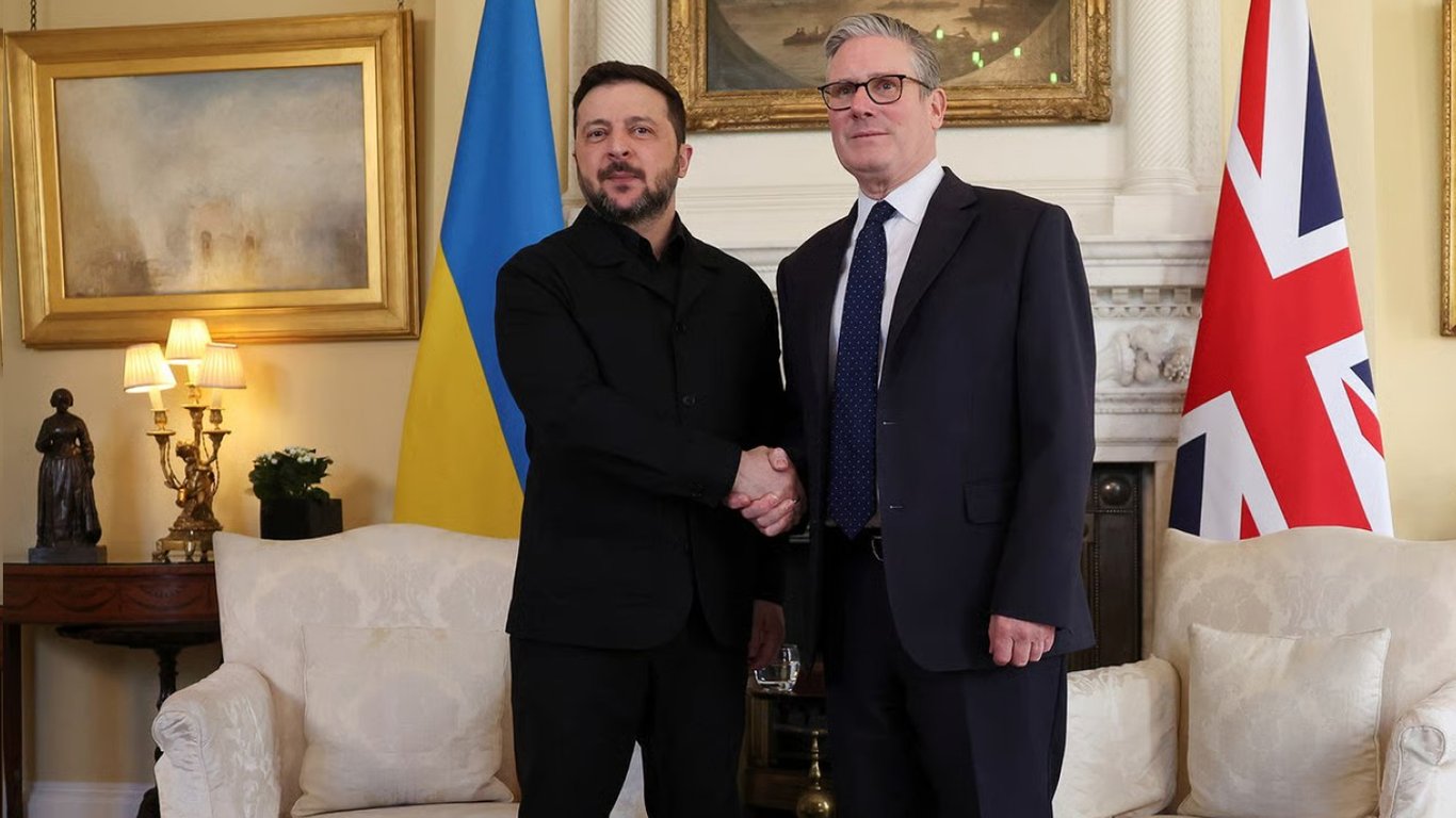 Зеленський і Стармер на переговорах