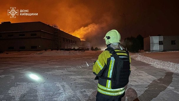 Пожежа на складах Roshen у Яготині