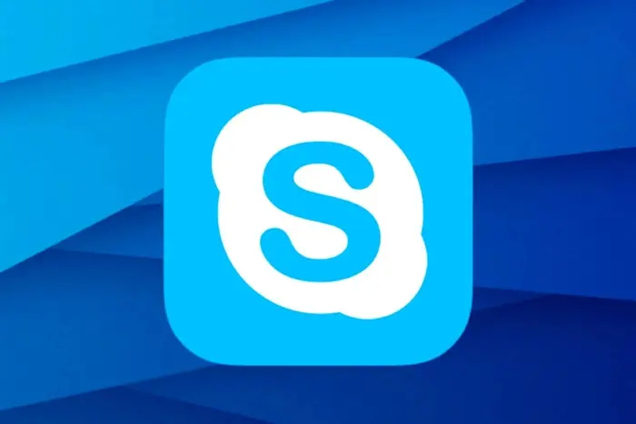 Microsoft to Shut Down Skype: date shows a calendar with a Skype widget page