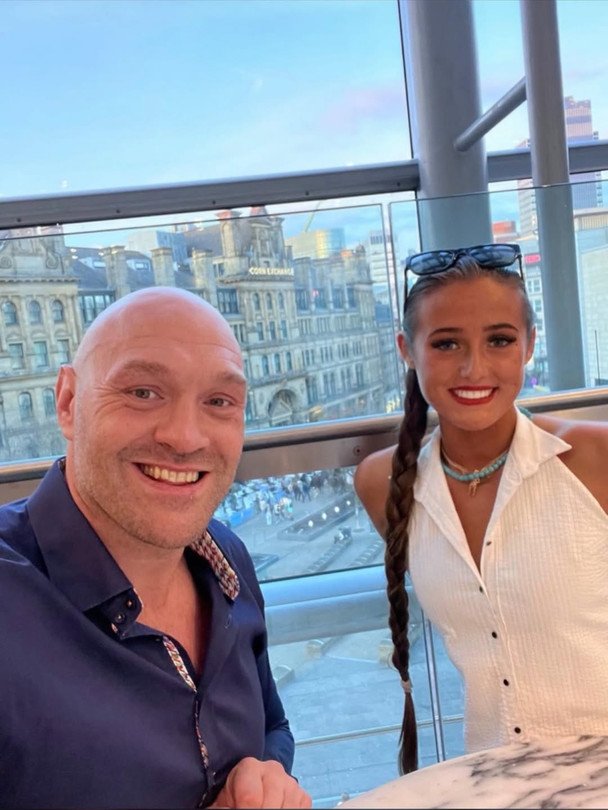 Fury’s daughter at bachelorette party