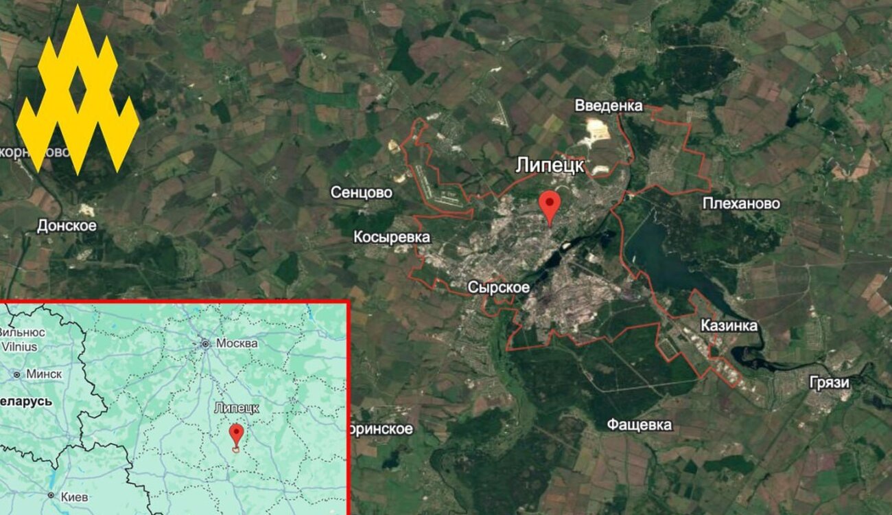 Знищена вежа зв'язку в Липецьку