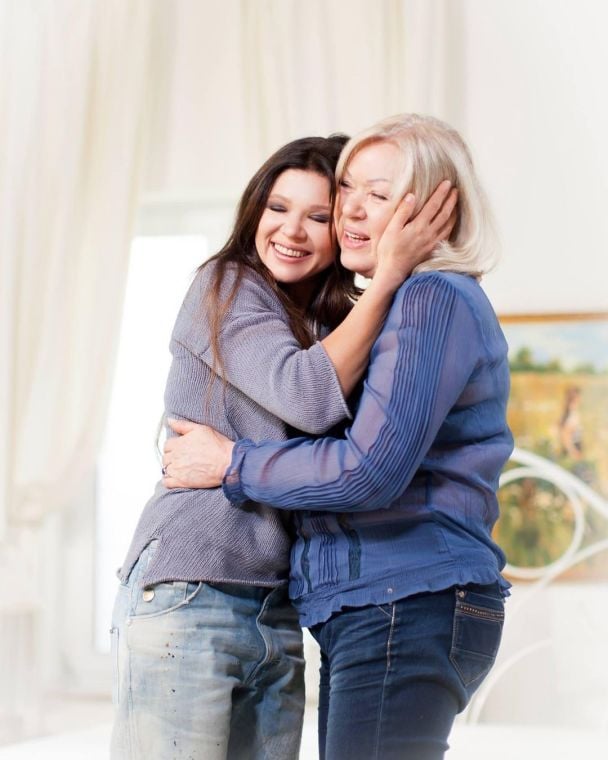 Ruslana with her mother Nina Arkadievna