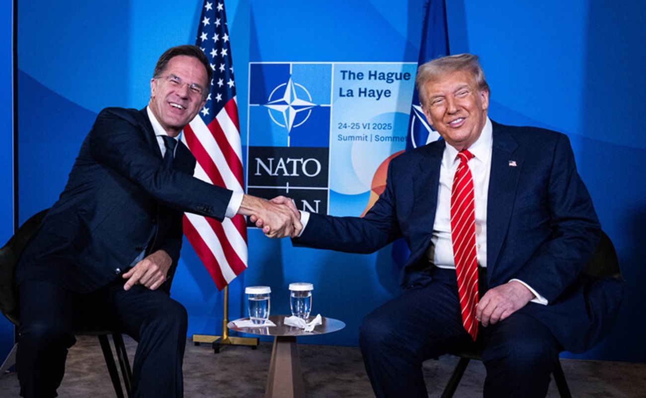 Трамп і Рютте на саміті НАТО