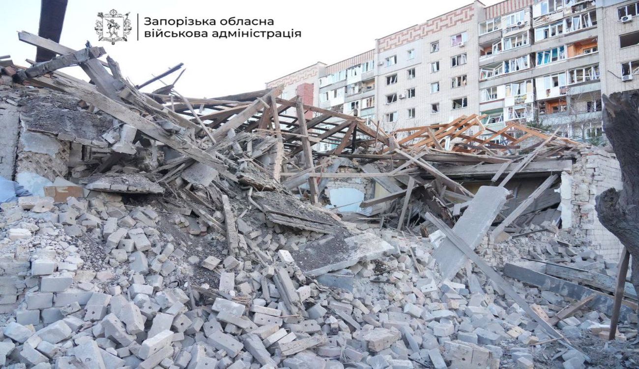 Удар по Запорожью 14 марта
