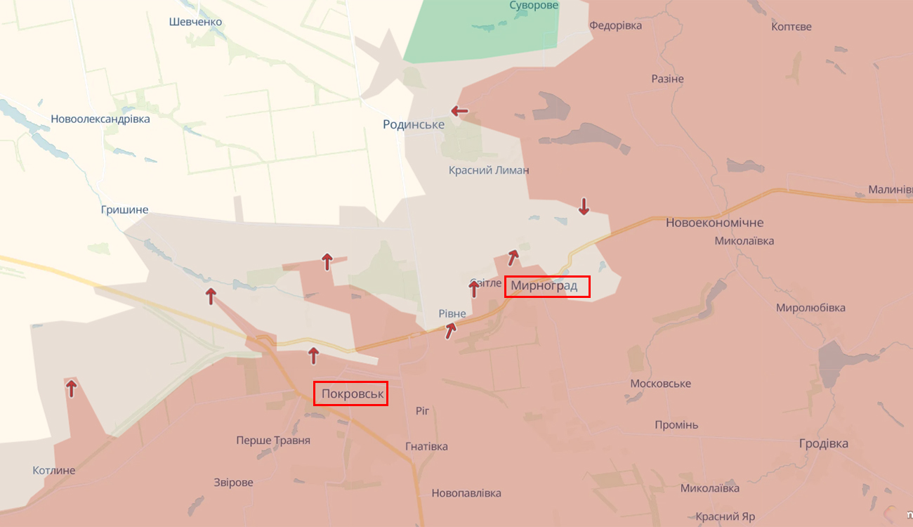 Російські війська на Покровському напрямку
