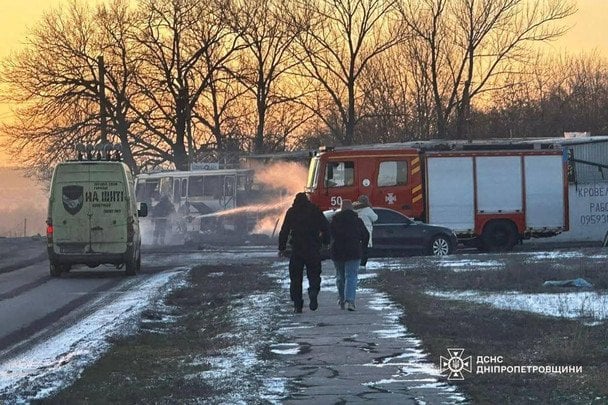 Российский удар по гражданским объектам