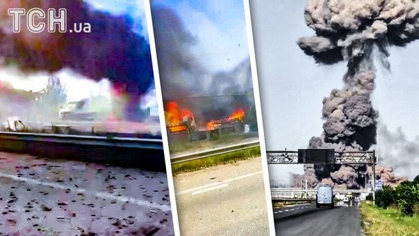 Residents of the village of Berezyna block the M-06 highway: demanding compensation for explosions