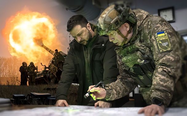 Зеленский и главнокомандующий ВСУ Сырский