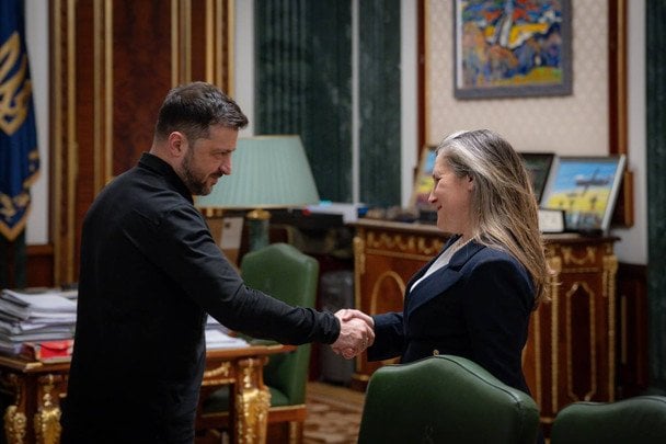 Zeleński powołał byłą kanclerz Kanady Freeland na doradcę ds. rozwoju gospodarczego
