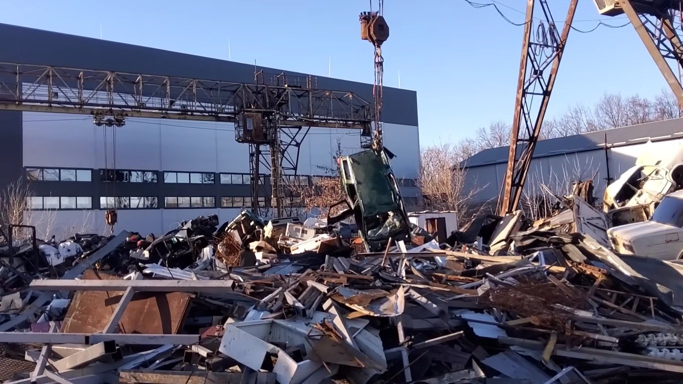 Сбор медного лома в пункте приёма