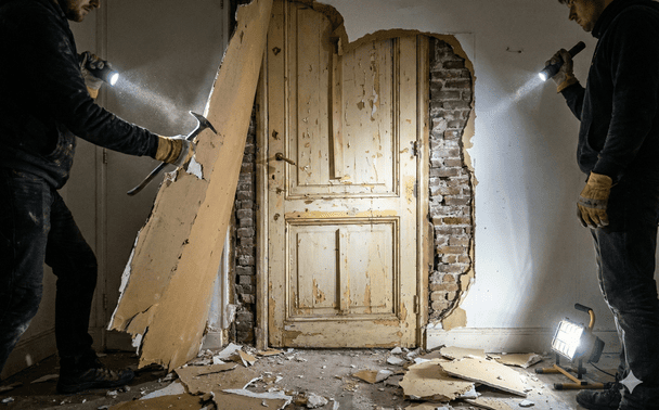 Podczas remontu w Hadze para znalazła zamkniętą łazienkę z lat 30.