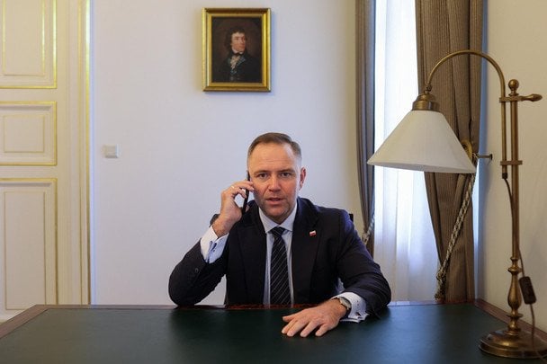 Президент Польщі під час виступу