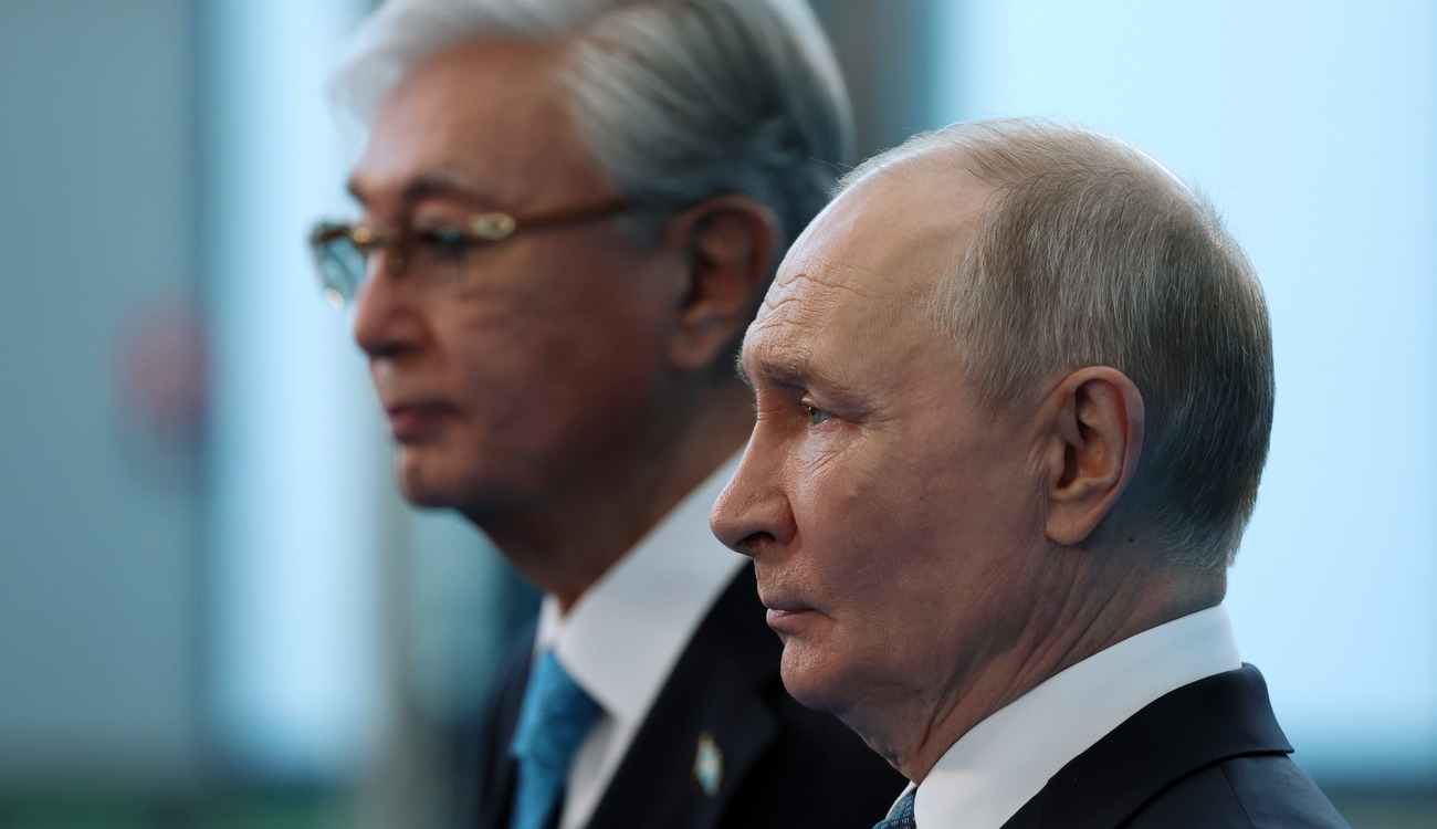 Токаєв і Путін на переговорах