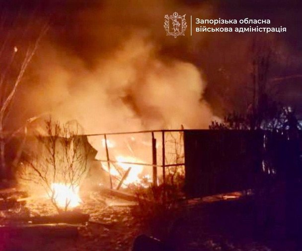 Удар дронов по Запорожской области: три человека погибли в Вольнянске