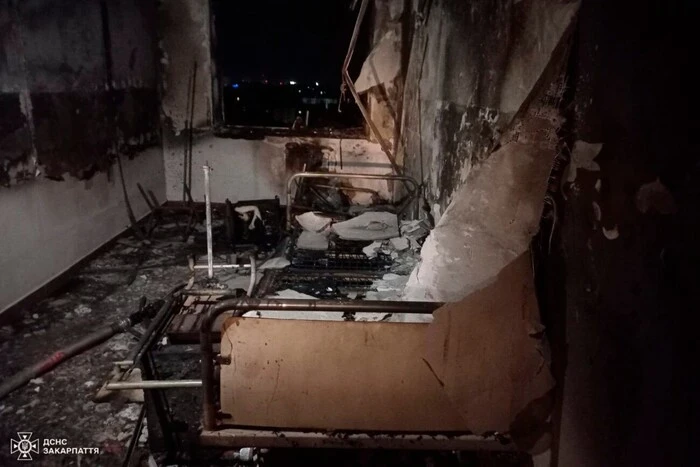Пожар в ужгородской больнице: погиб пациент, эвакуировано 69 человек