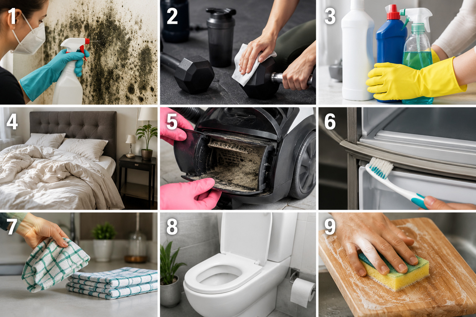 9 привычек при уборке, которые врачи считают опасными для здоровья
