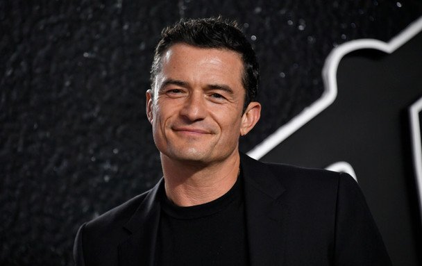Orlando Bloom with Swiss model